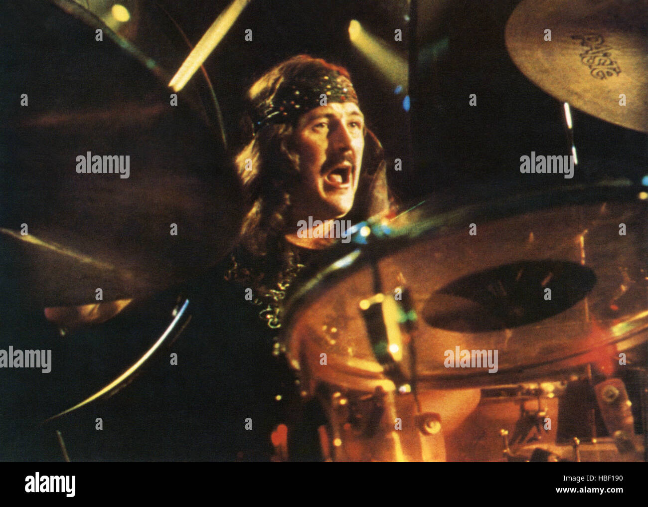 THE SONG REMAINS THE SAME, John Bonham, 1976 Stock Photo