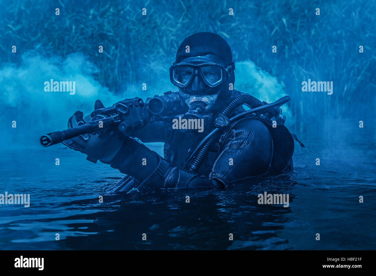 Navy SEAL frogman Stock Photo - Alamy