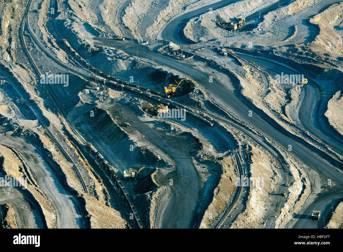 Russia. Belgorod Oblast. Kursk Magnetic Anomaly is a territory rich in iron  ores. In the picture: Lebedinsky Open pit mine Stock Photo - Alamy