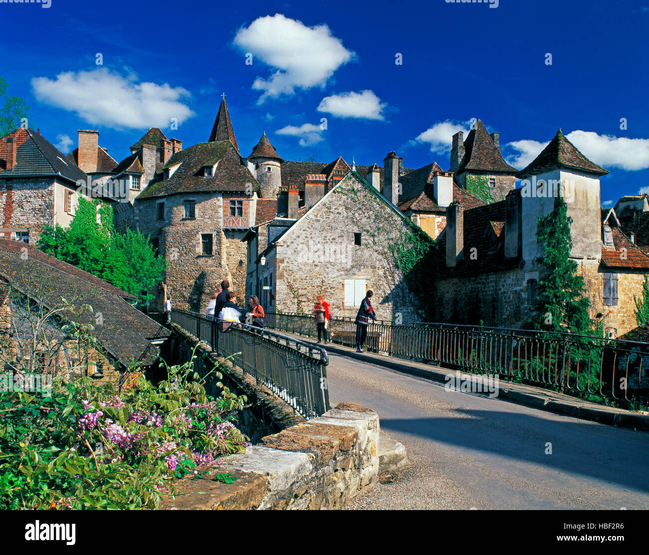 Carrenac village, Lot Province, Midi Pyrenees, France Stock Photo
