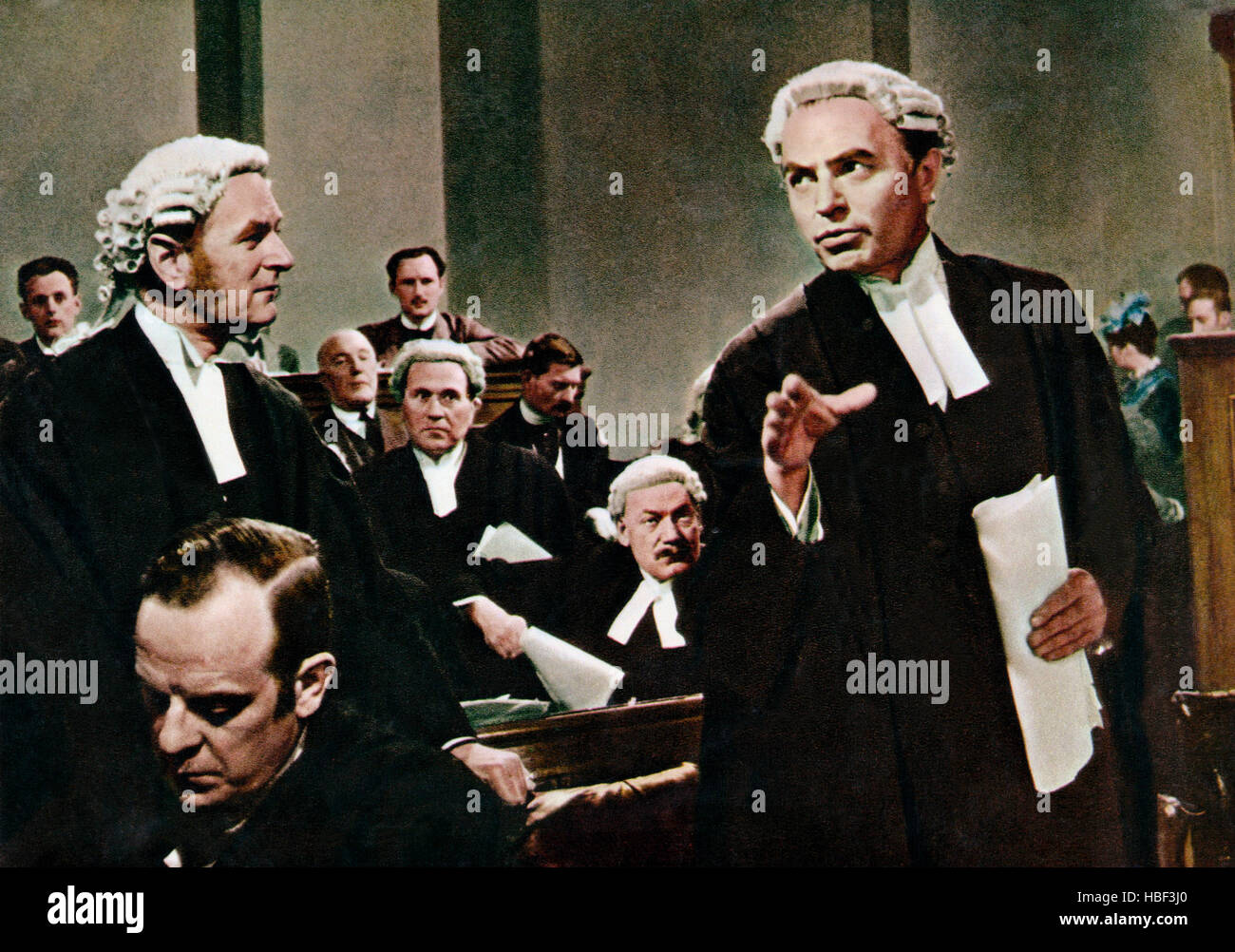 THE TRIALS OF OSCAR WILDE, Nigel Patrick, James Mason, 1960 Stock Photo