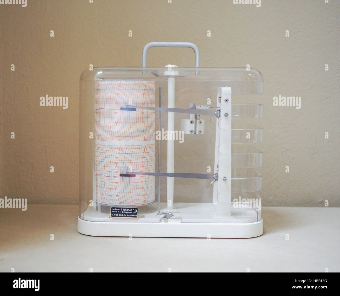 Hygrometer measuring instrument Stock Photo Alamy