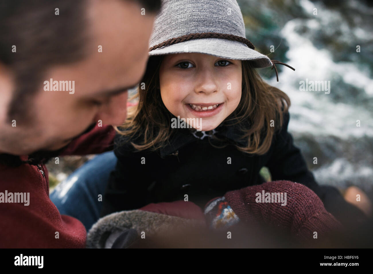 happy family in the autumn park Stock Photo - Alamy