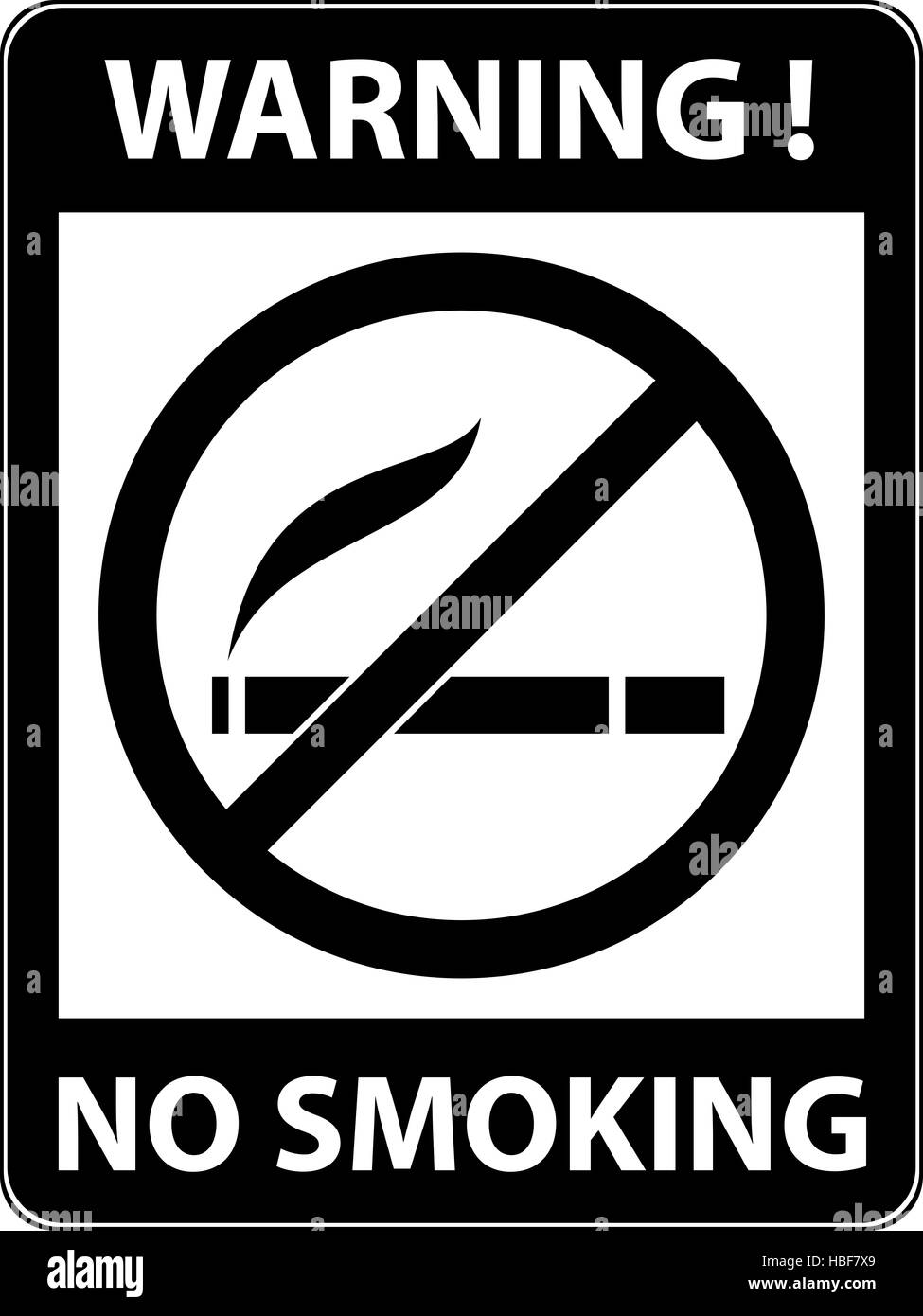 No smoking, cigarette prohibited symbol. Stock Photo