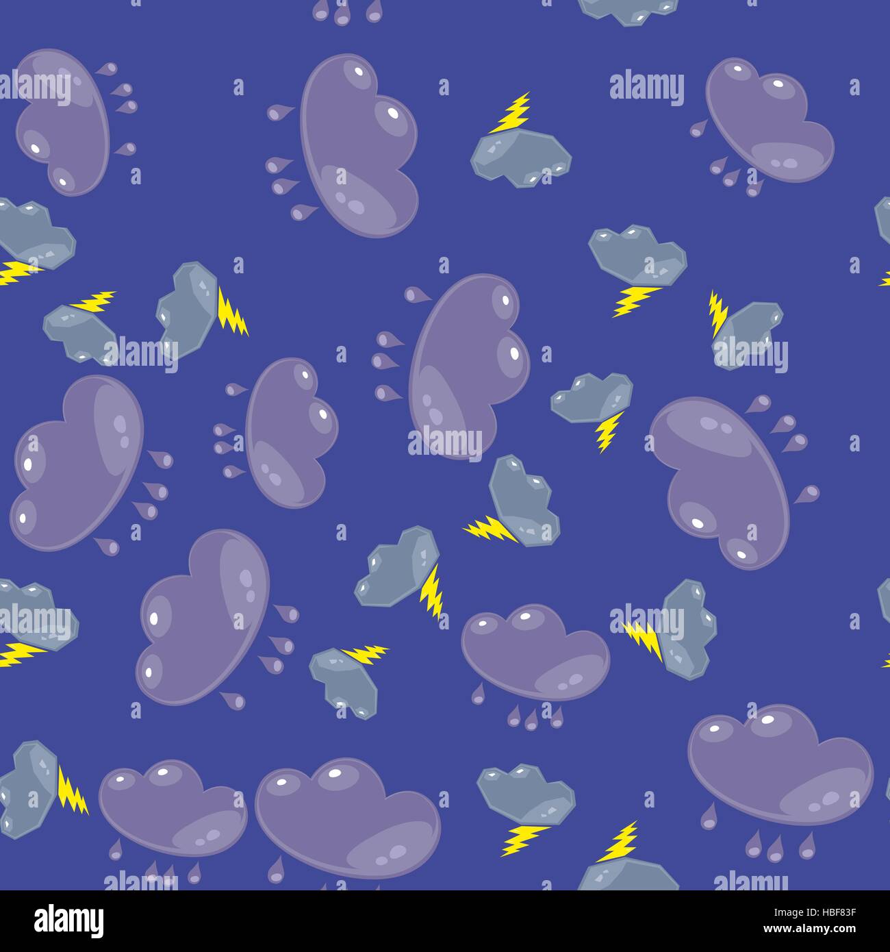 Cartoon flash clouds seamless pattern 632 Stock Photo - Alamy