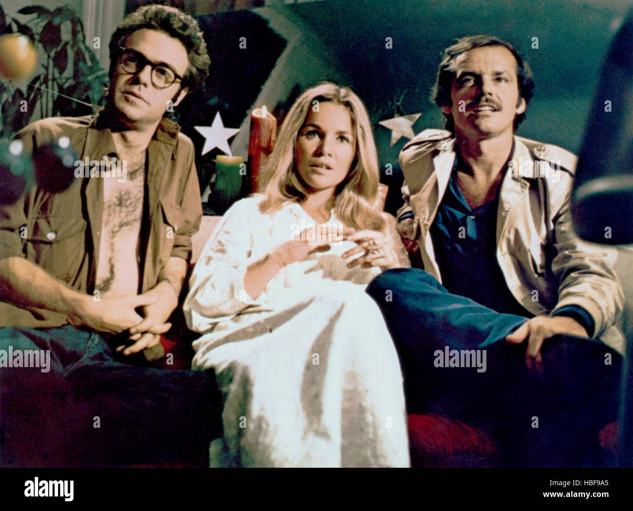 A SAFE PLACE, Phil Proctor, Tuesday Weld, Jack Nicholson, 1971 Stock