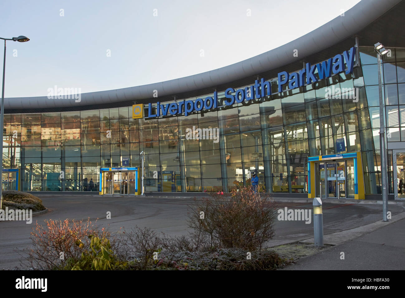 liverpool south parkway railway station merseyside england Stock Photo