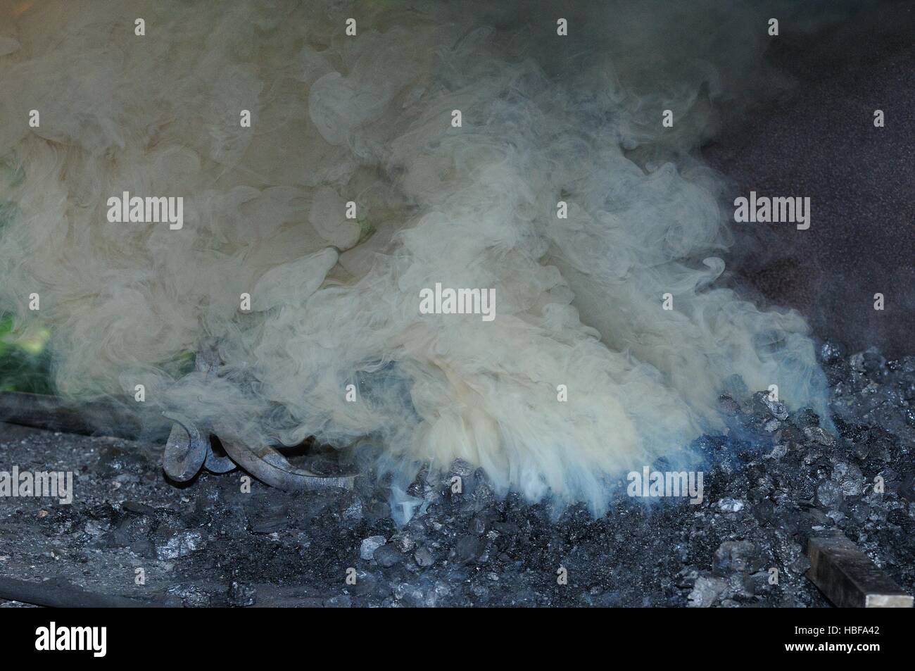 Smoke, heat fire Stock Photo Alamy
