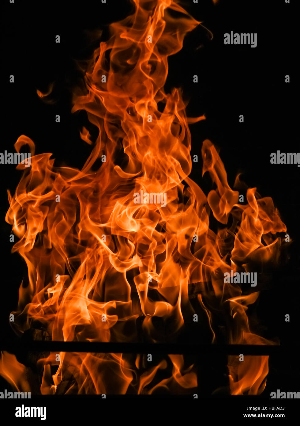 Flames black background hi-res stock photography and images - Alamy