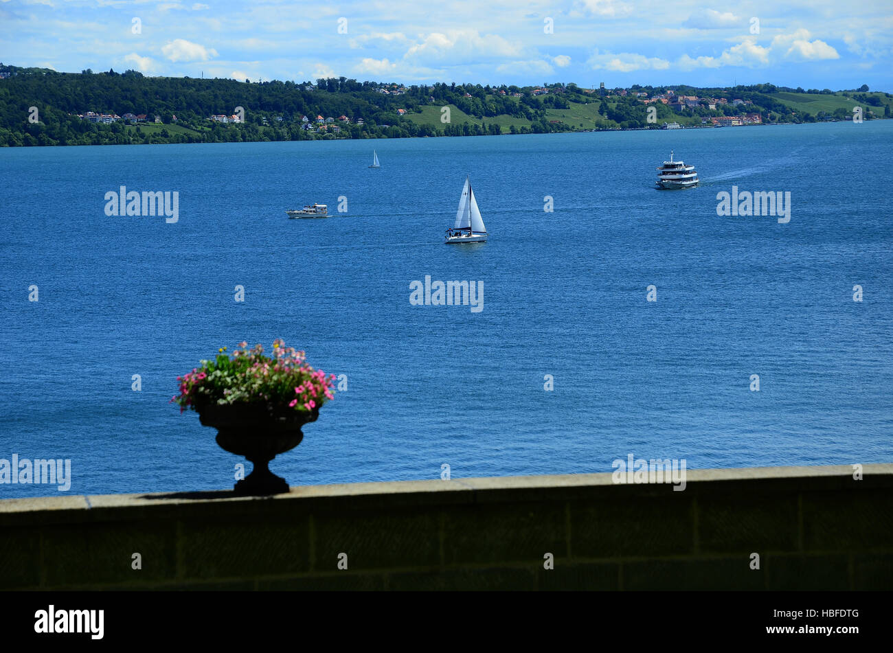 Lake Constance, Ships Stock Photo Alamy