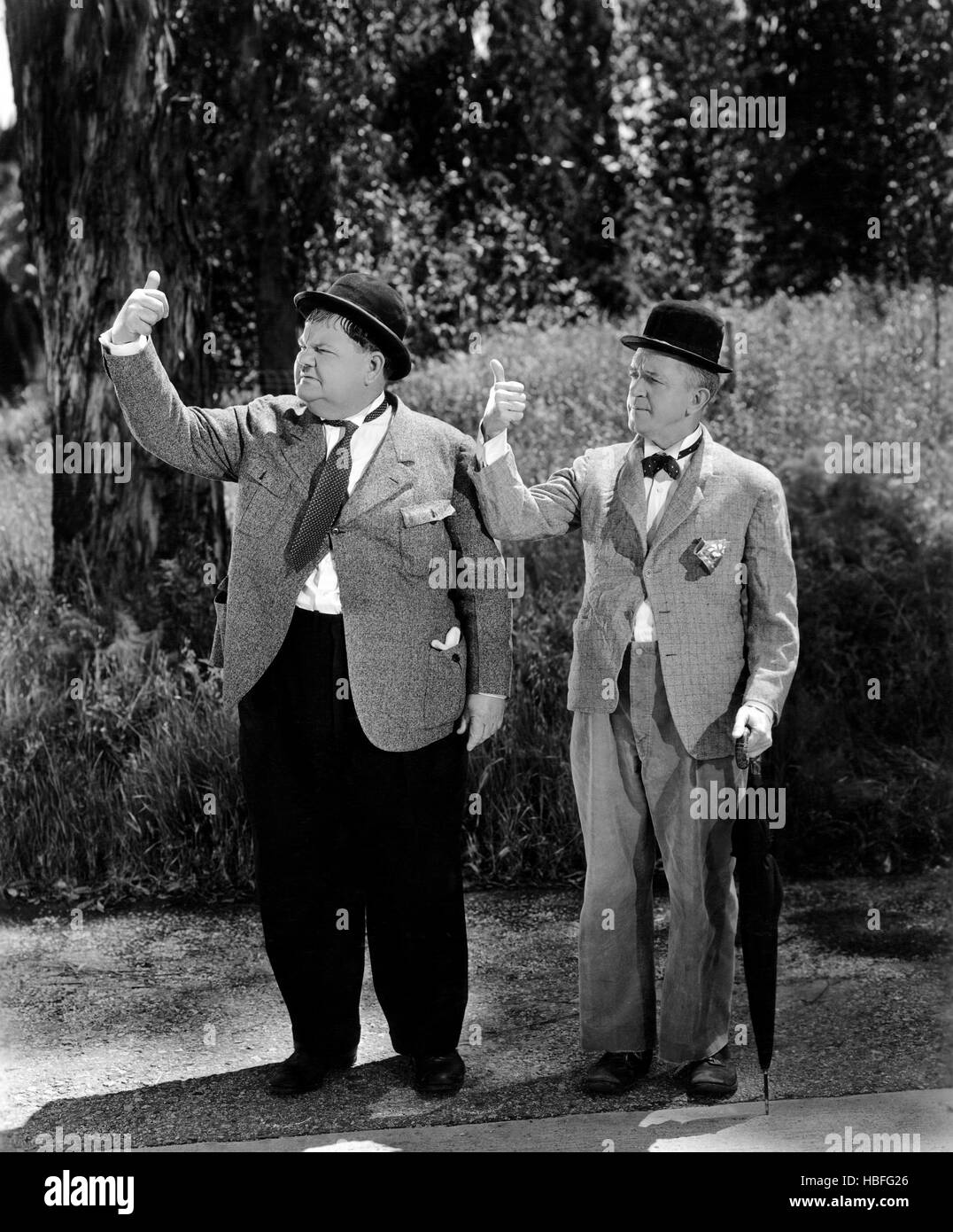 A-HAUNTING WE WILL GO, From Left: Oliver Hardy, Stan Laurel, 1942. TM ...