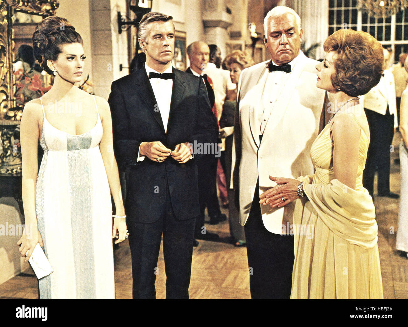 P.J., from left Gayle Hunnicutt, Peppard, Raymond Bur, Coleen