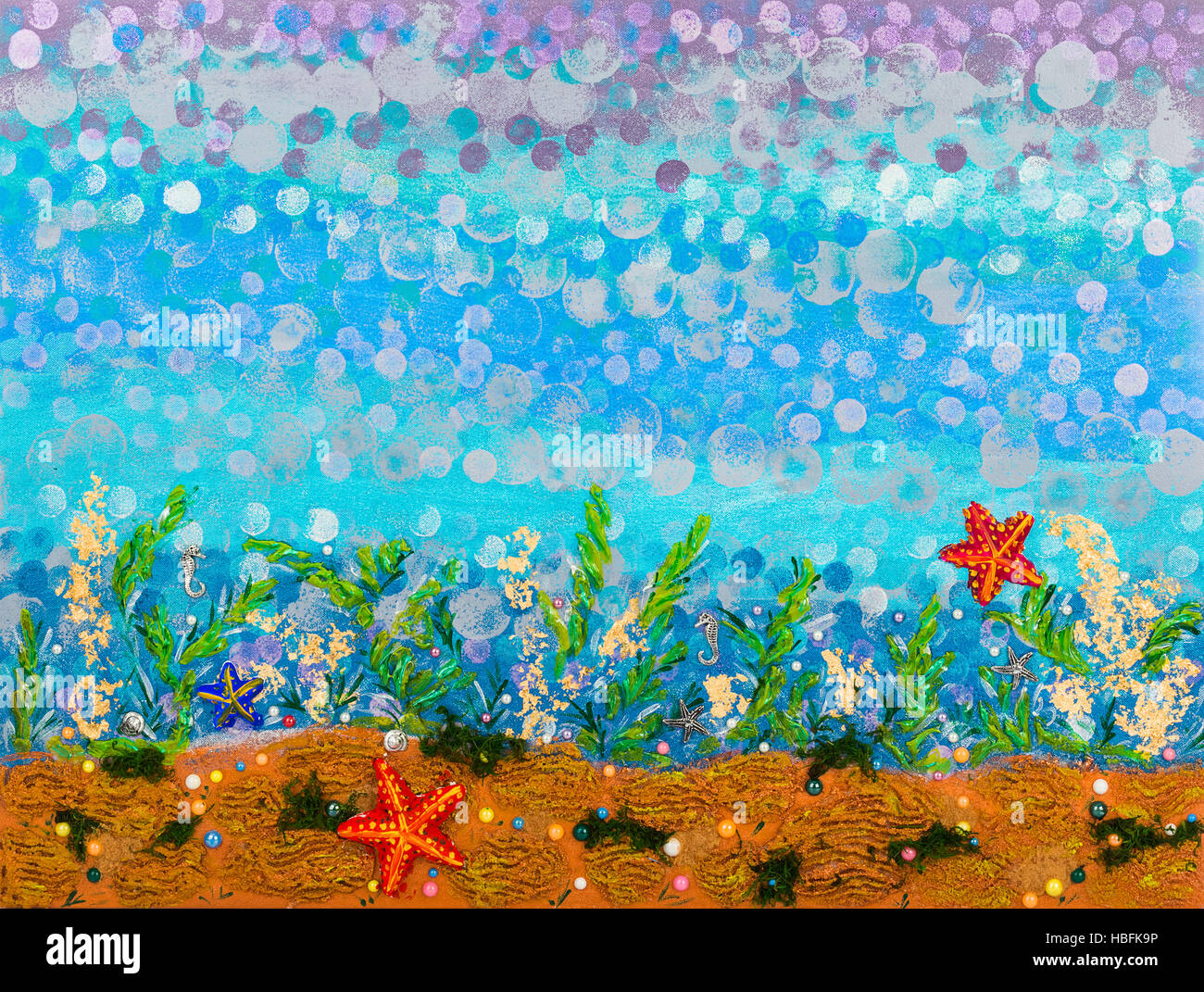 Abstract underwater seascape Stock Photo - Alamy