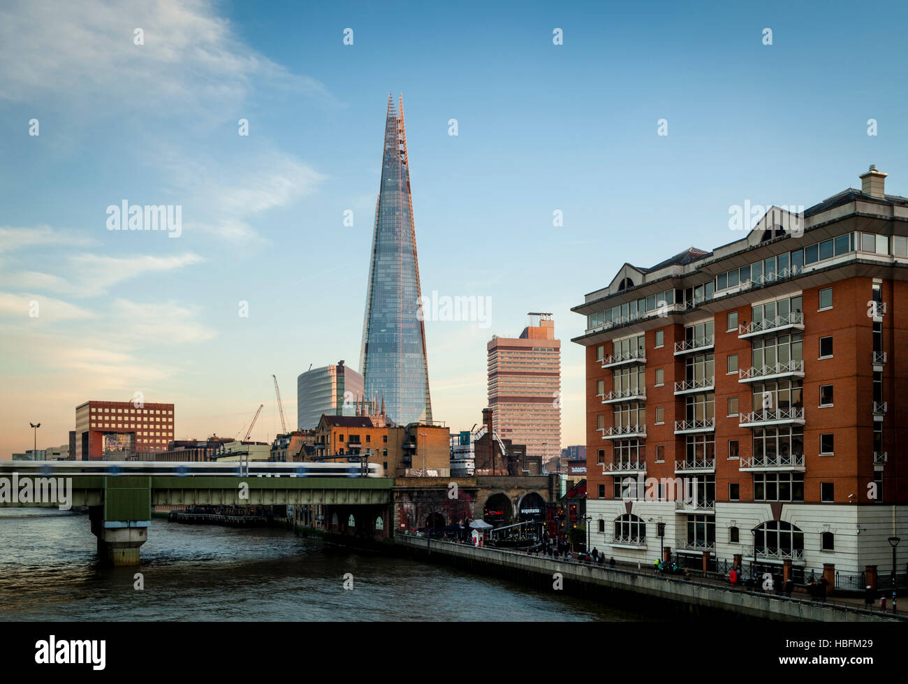 The Shard and Riverside Apartments, London, England Stock Photo Alamy