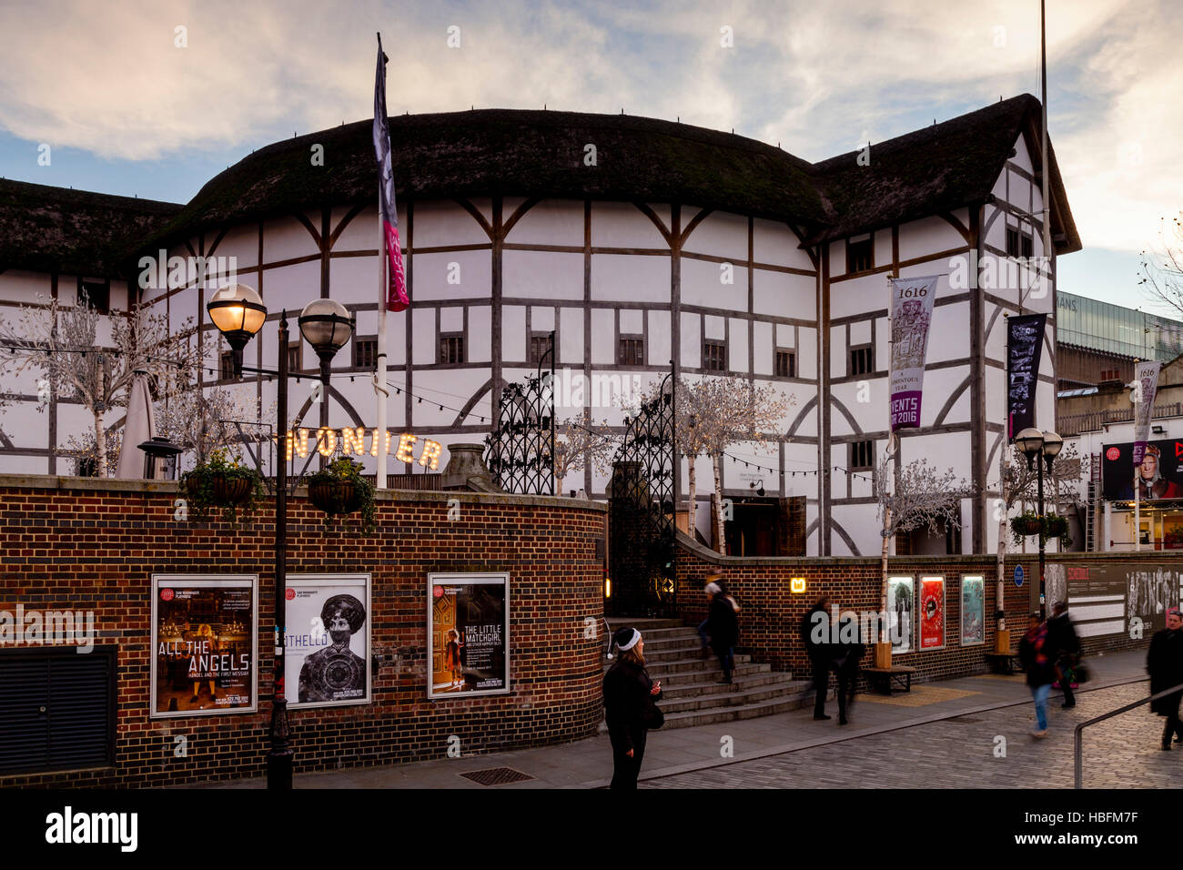 Shakespeare's Globe Theatre, Bankside, London, England Stock Photo