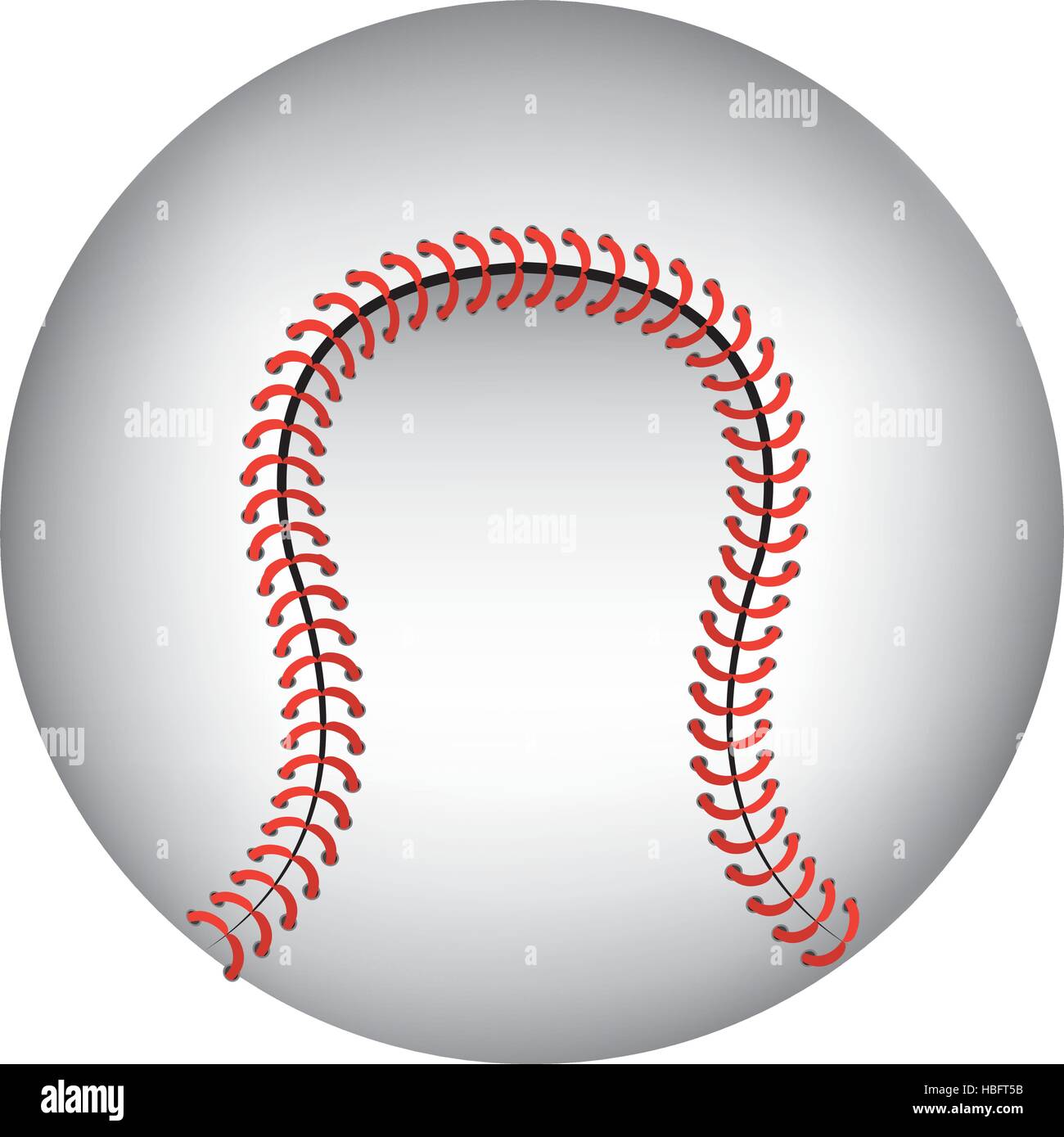 Baseball ball isolated icon over white background, vector illustration ...