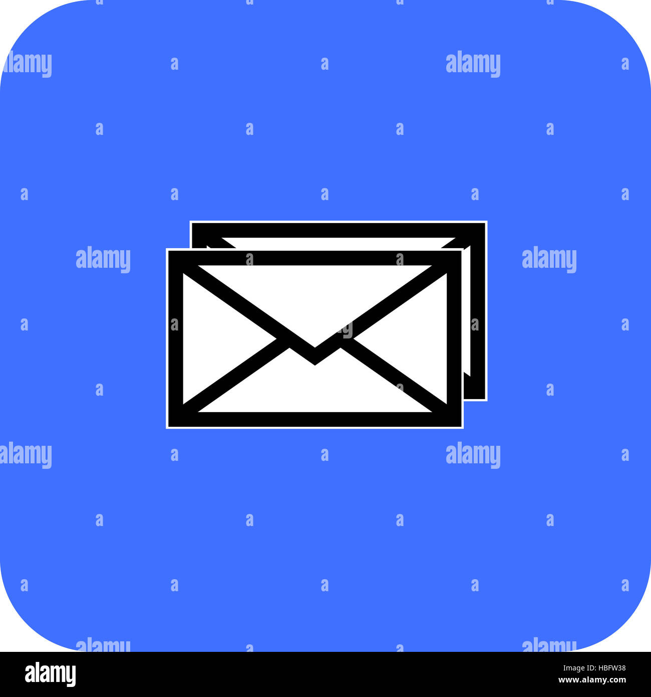 Email symbol letter icon Stock Photo - Alamy