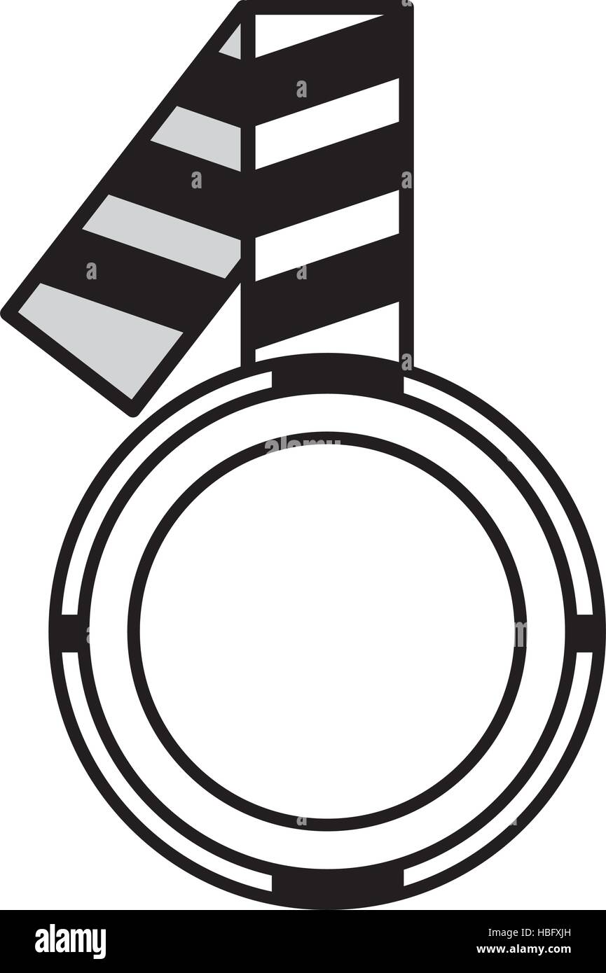 outline caution striped tape warning icon vector illustration eps 10