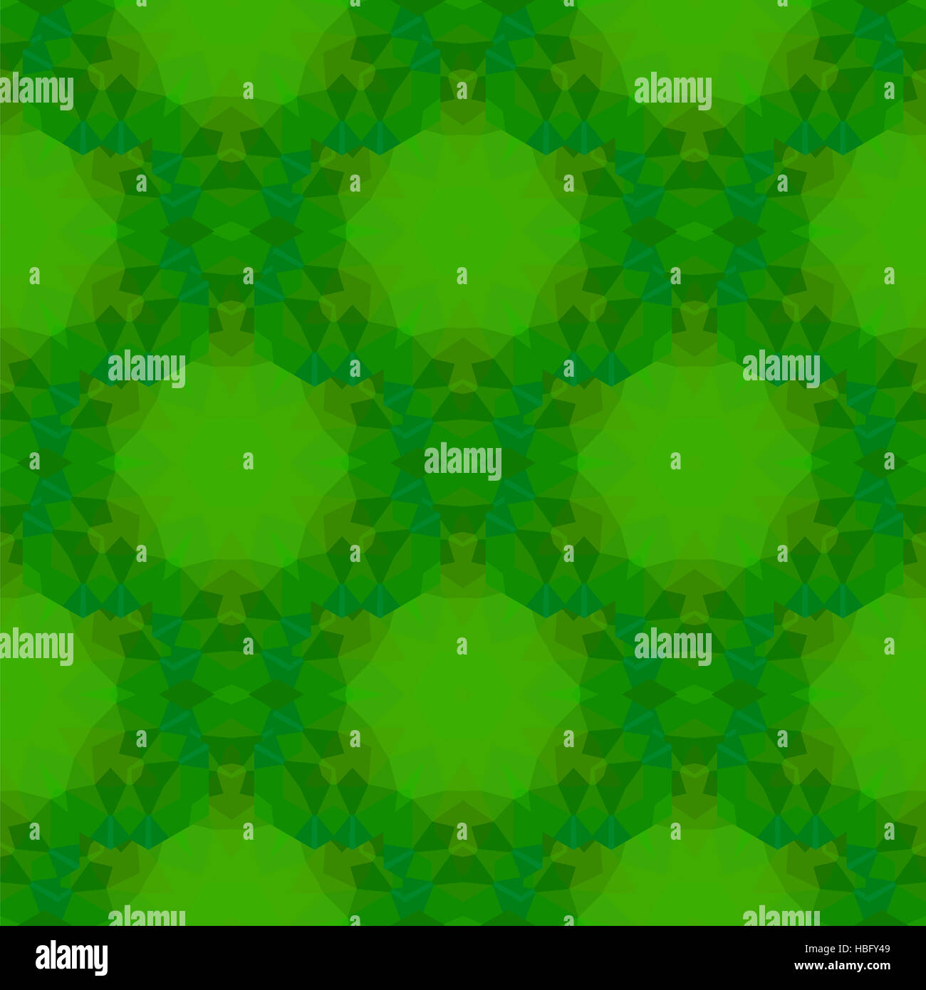 Green Seamless Polygonal Pattern Stock Photo