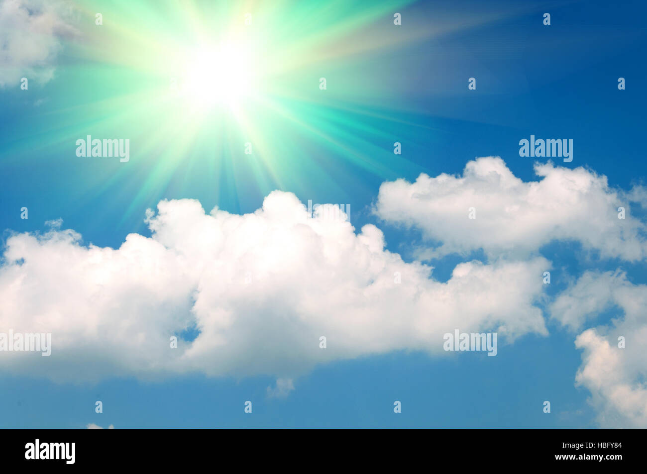 Abstract background of blue sky and clouds Stock Photo - Alamy