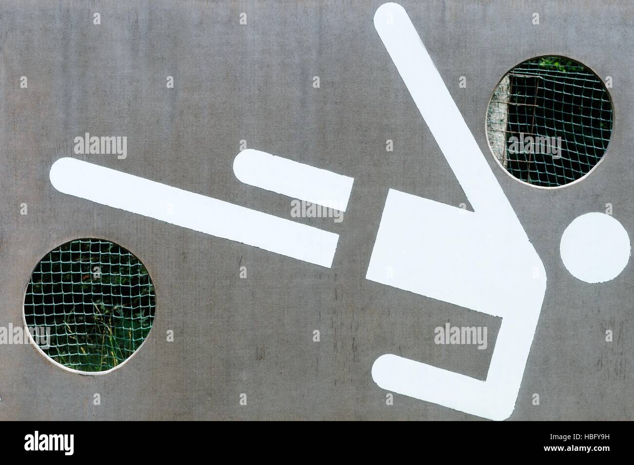 Goal Wall shooting Stock Photo Alamy