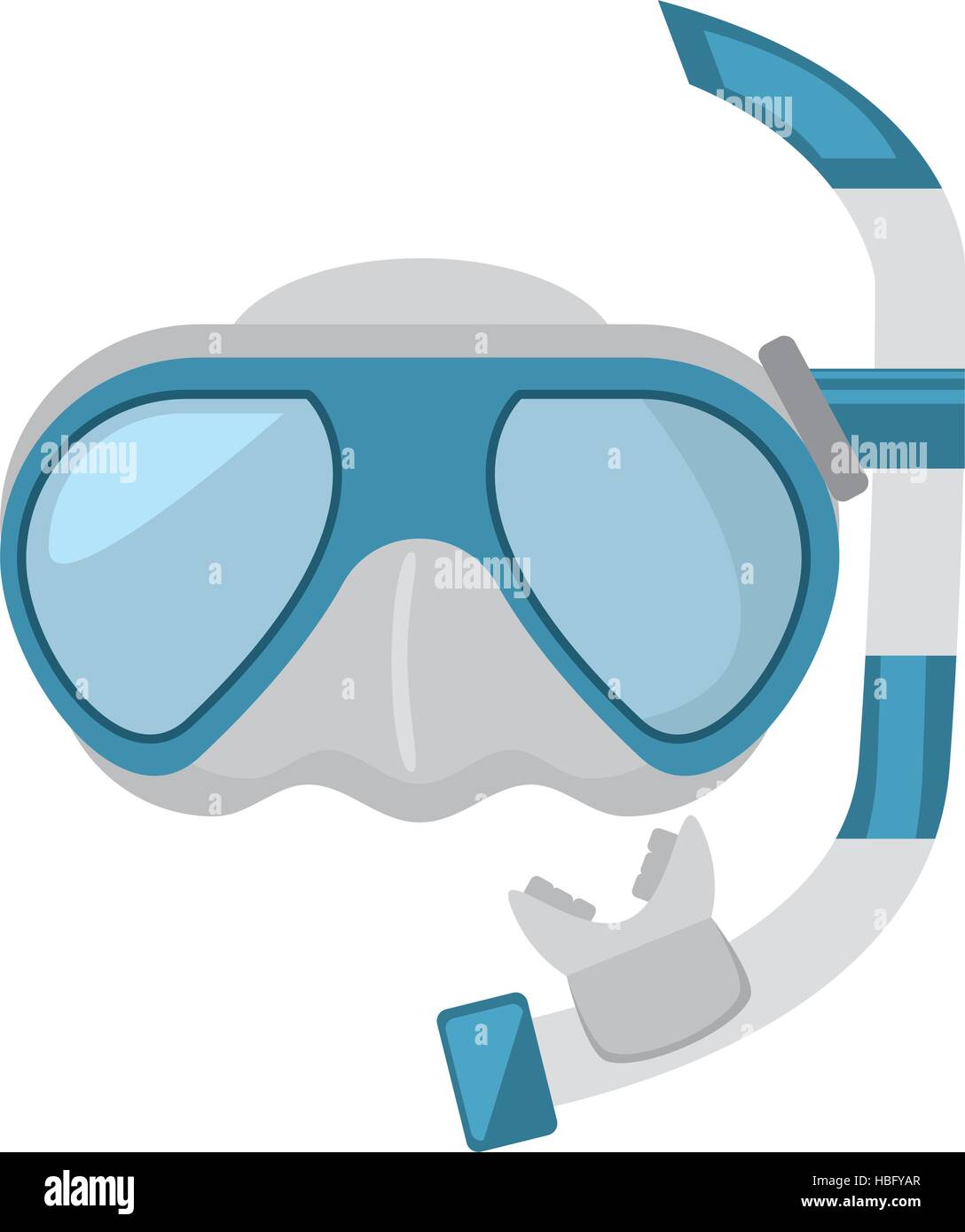 diving mask and snorkel sea vector illustration eps 10 Stock Vector ...
