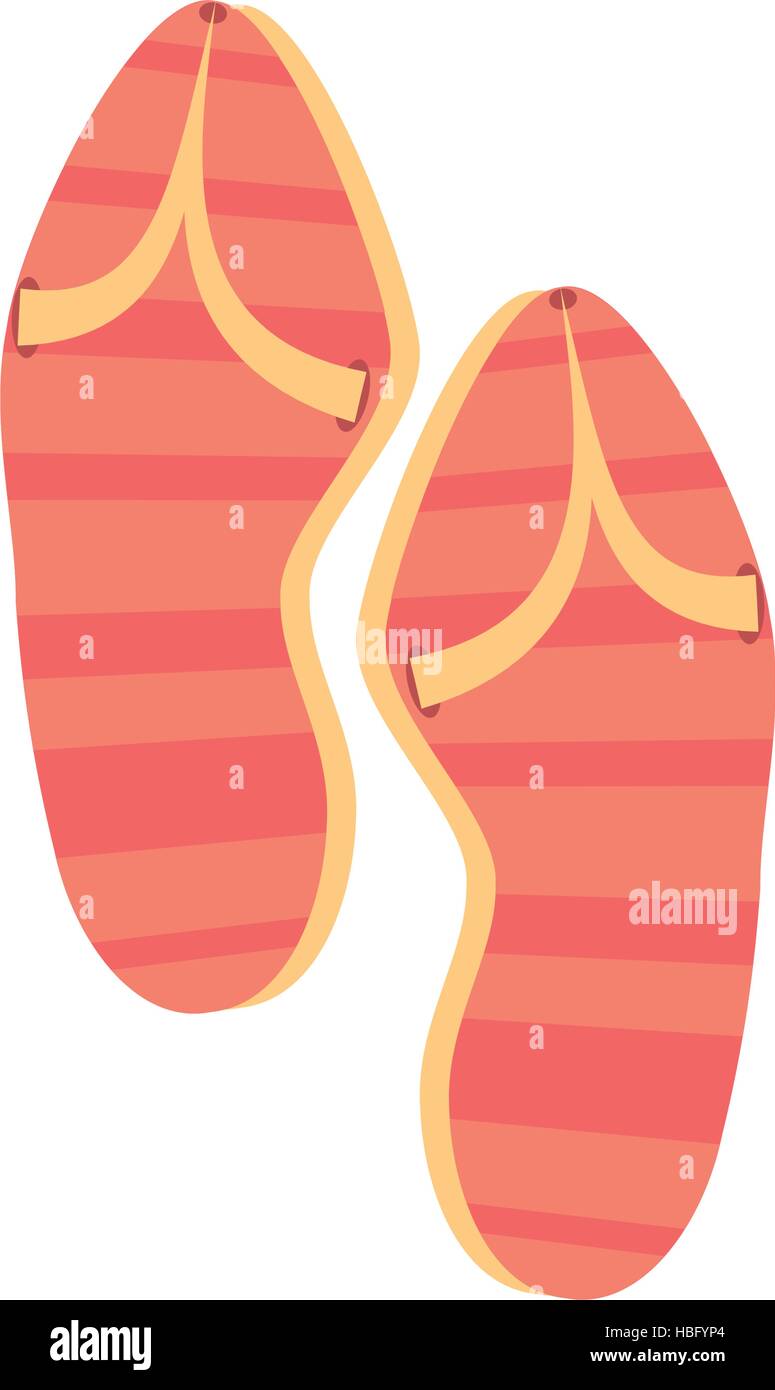 pink flip flop sandals beach vector illustration eps 10 Stock Vector ...
