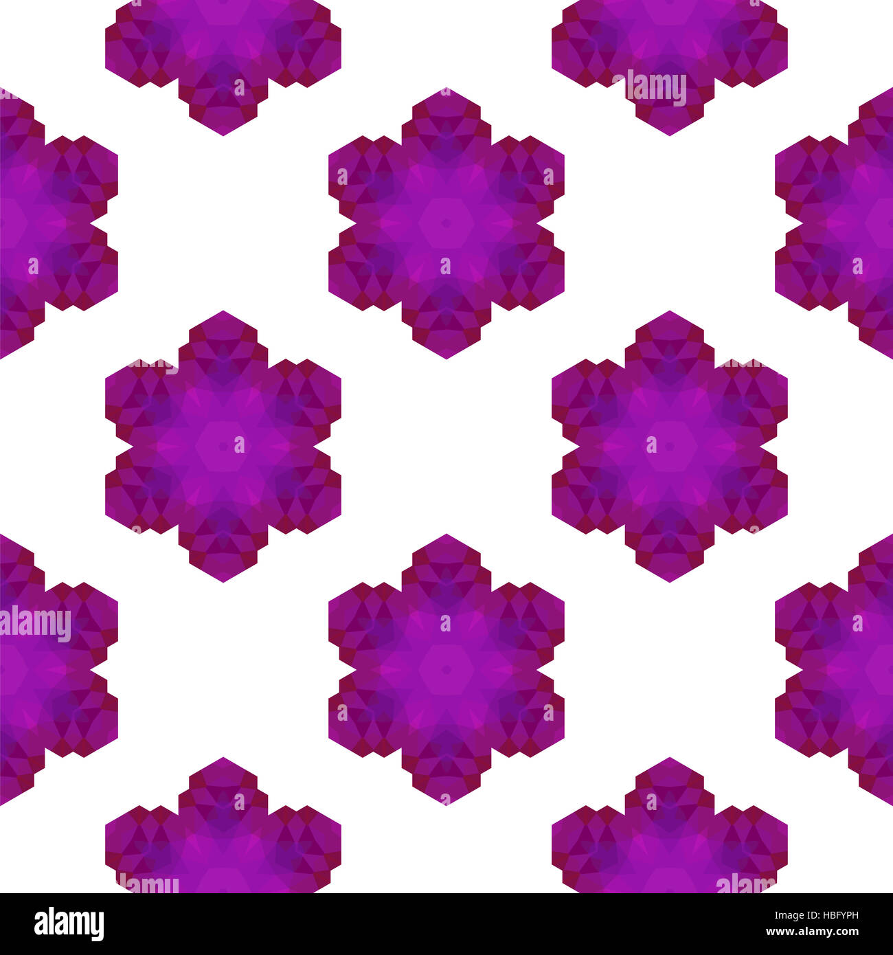Seamless Pink Snowflake Pattern Stock Photo - Alamy