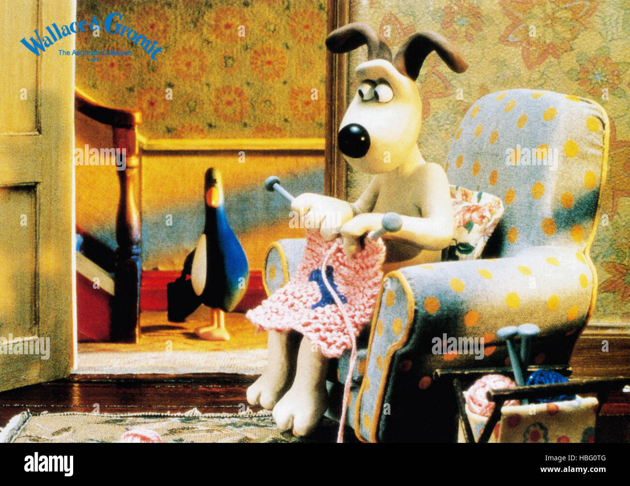 WALLACE & GROMIT IN THE WRONG TRAUSERS, Gromit (knitting), 1993, © BBC