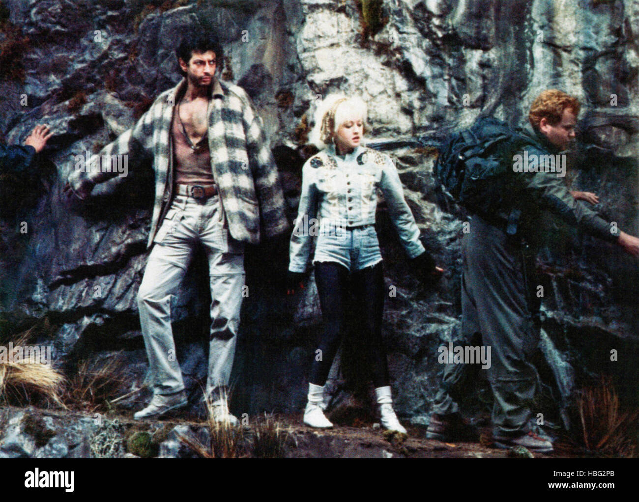 VIBES, from left, Jeff Goldblum, Cyndi Lauper, Googy Gress, 1988