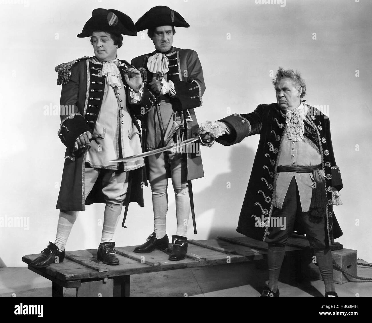 ABBOTT AND COSTELLO MEET CAPTAIN KIDD, Lou Costello, Bud Abbott, Charles Laughton, 1952 Stock