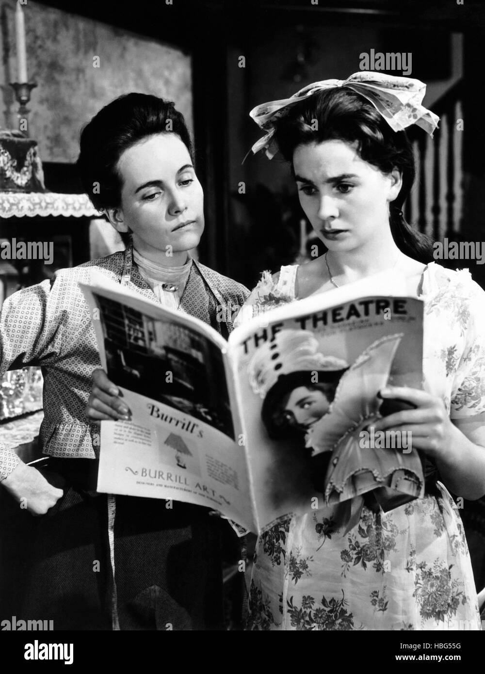 THE ACTRESS, from left, Teresa Wright, Jean Simmons, 1953 Stock Photo ...