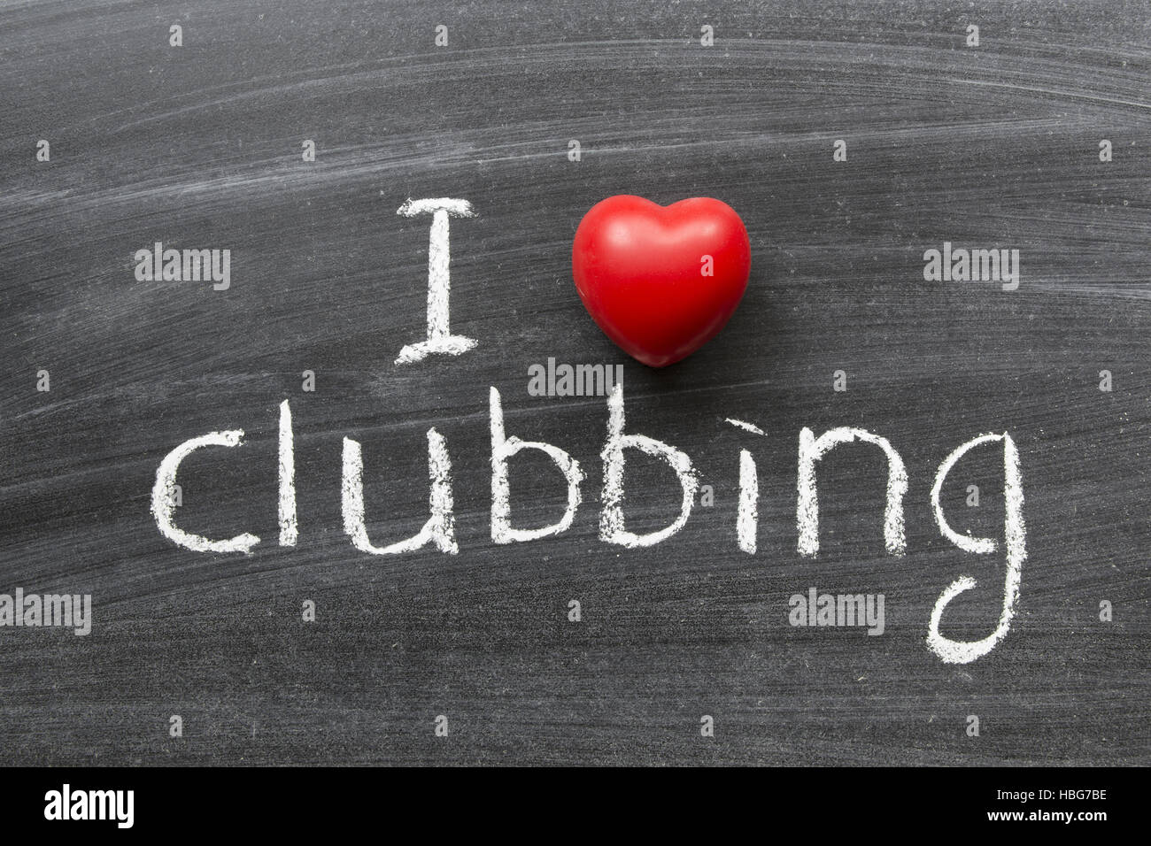 love clubbing Stock Photo