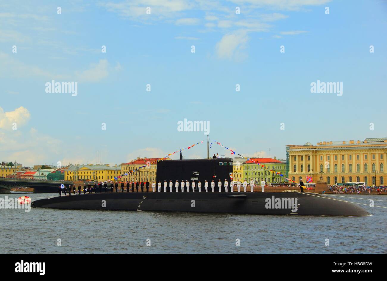 Day of the Navy in St. Petersburg Stock Photo