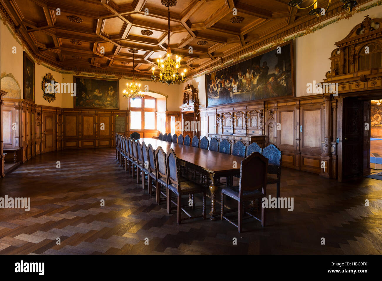 Architecture Bavaria Castle Dining Stock Photos
