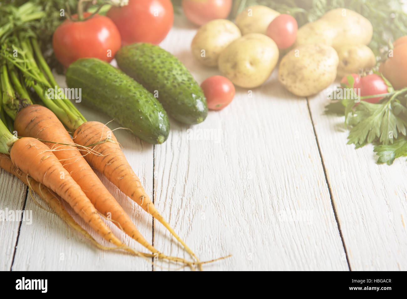 freshly grown raw vegetables Stock Photo - Alamy