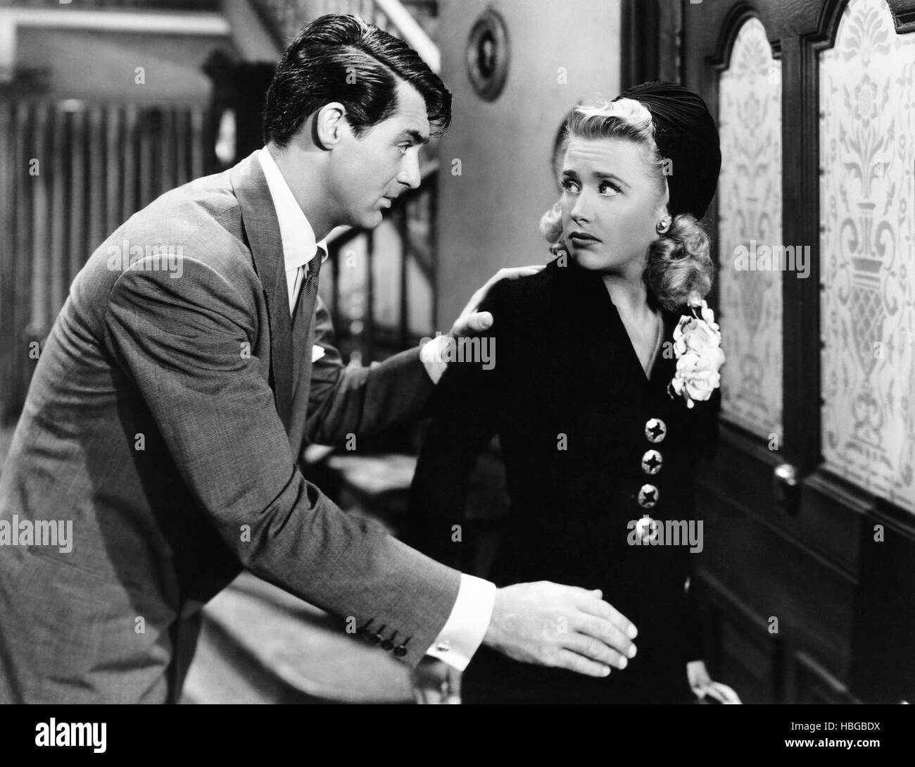 ARSENIC AND OLD LACE, from left: Cary Grant, Priscilla Lane, 1944 Stock ...