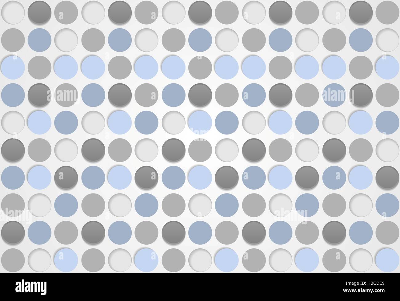 Blue and grey circles pattern design Stock Photo
