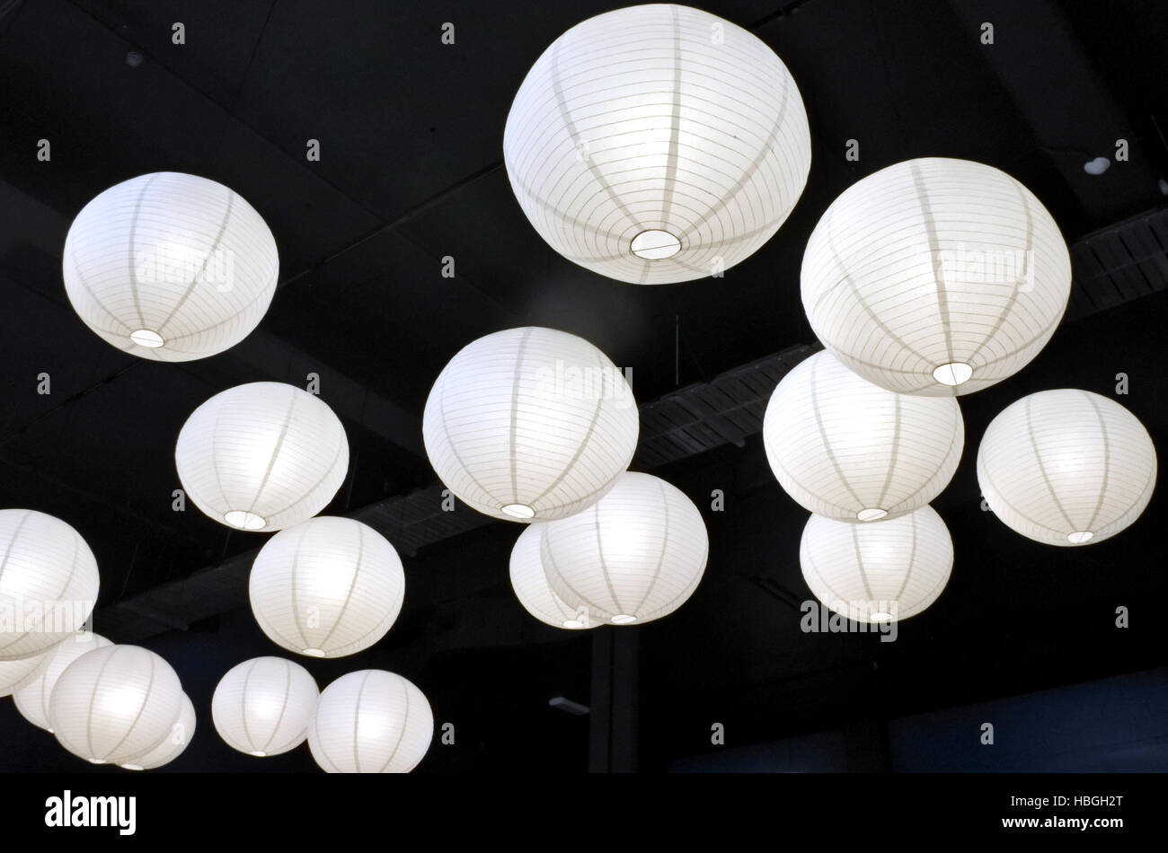 White Paper Lantern light. Abstract background Stock Photo - Alamy