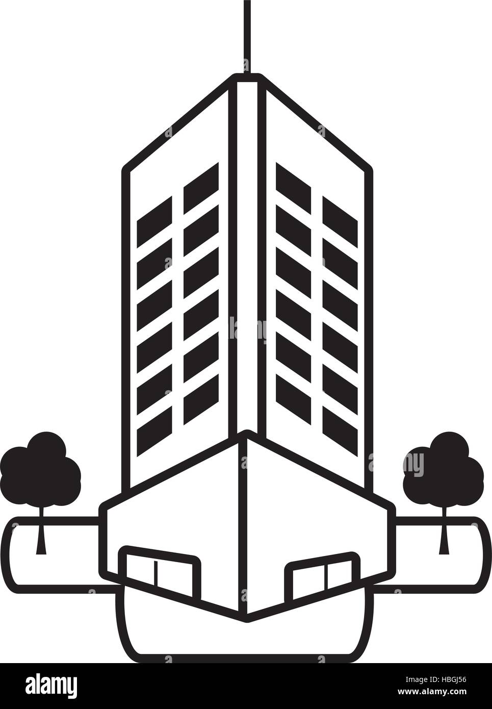 big building style icon vector illustration design Stock Vector Image ...