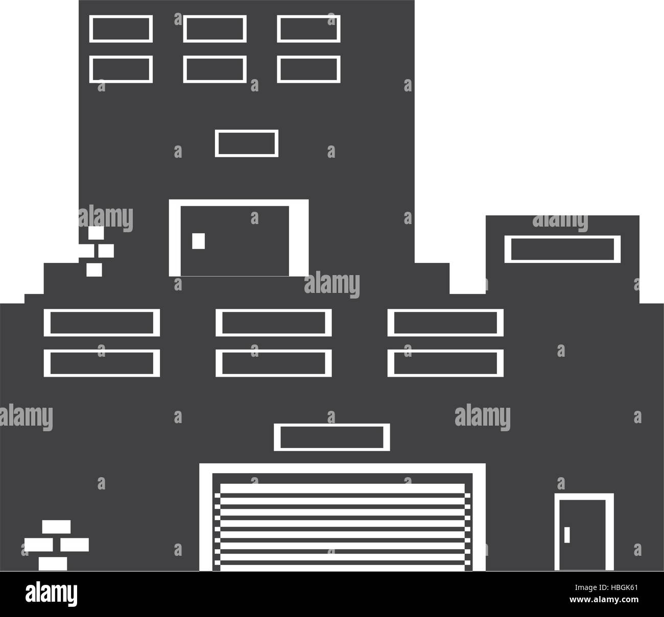 big building style icon vector illustration design Stock Vector Image ...
