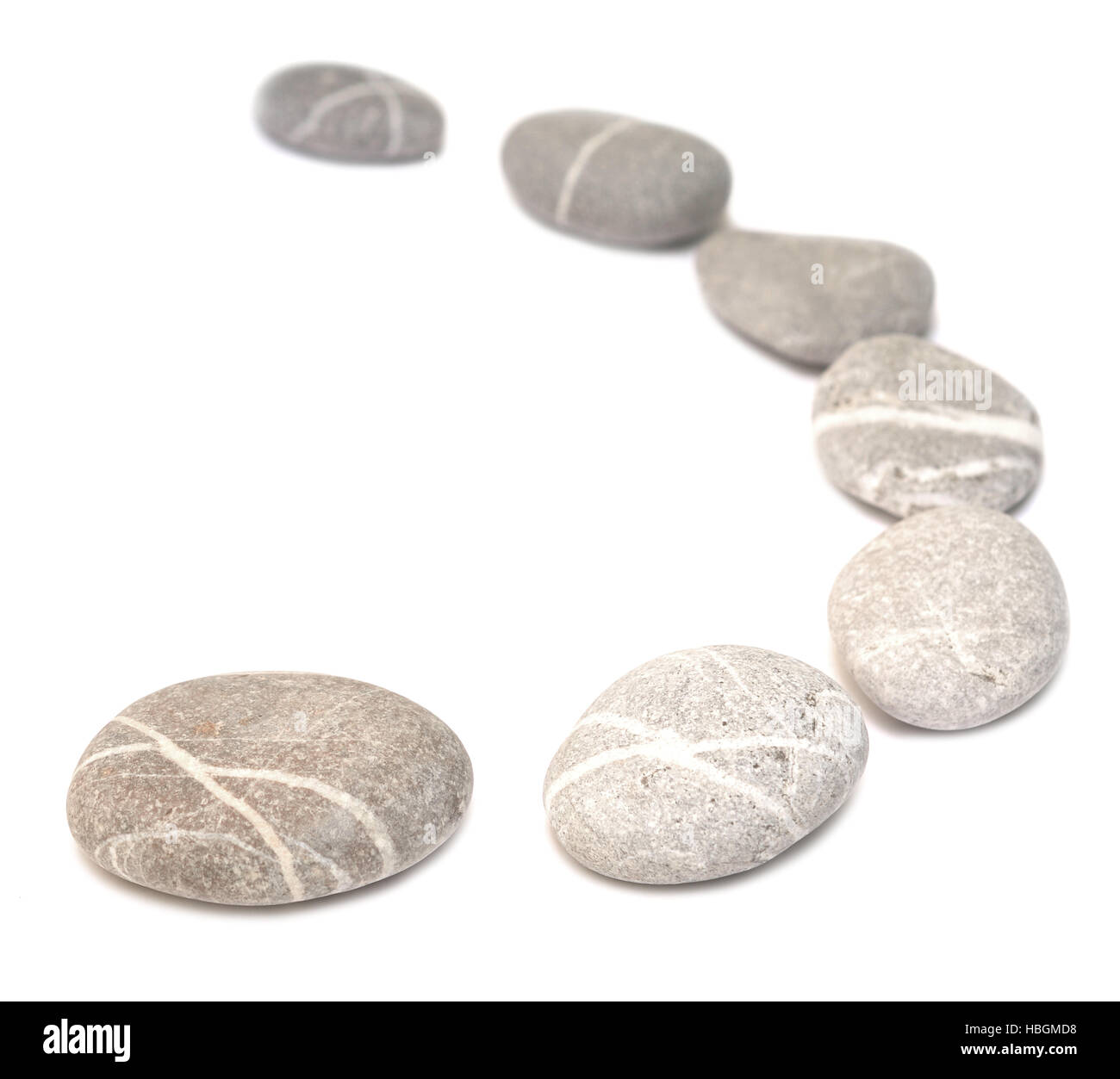 row of pebbles Stock Photo - Alamy