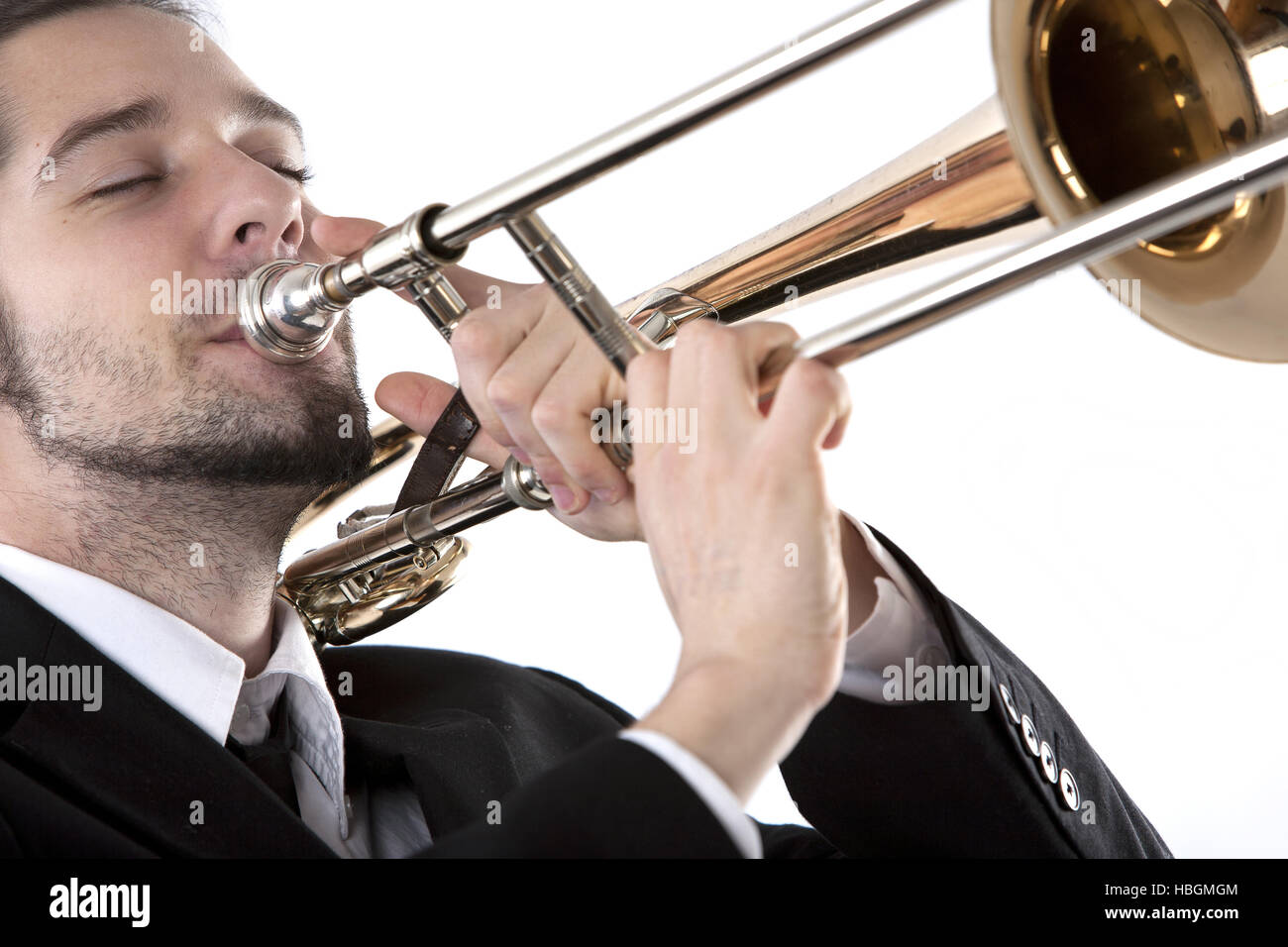 Trombonist, trombone player Stock Photo 127601172 Alamy