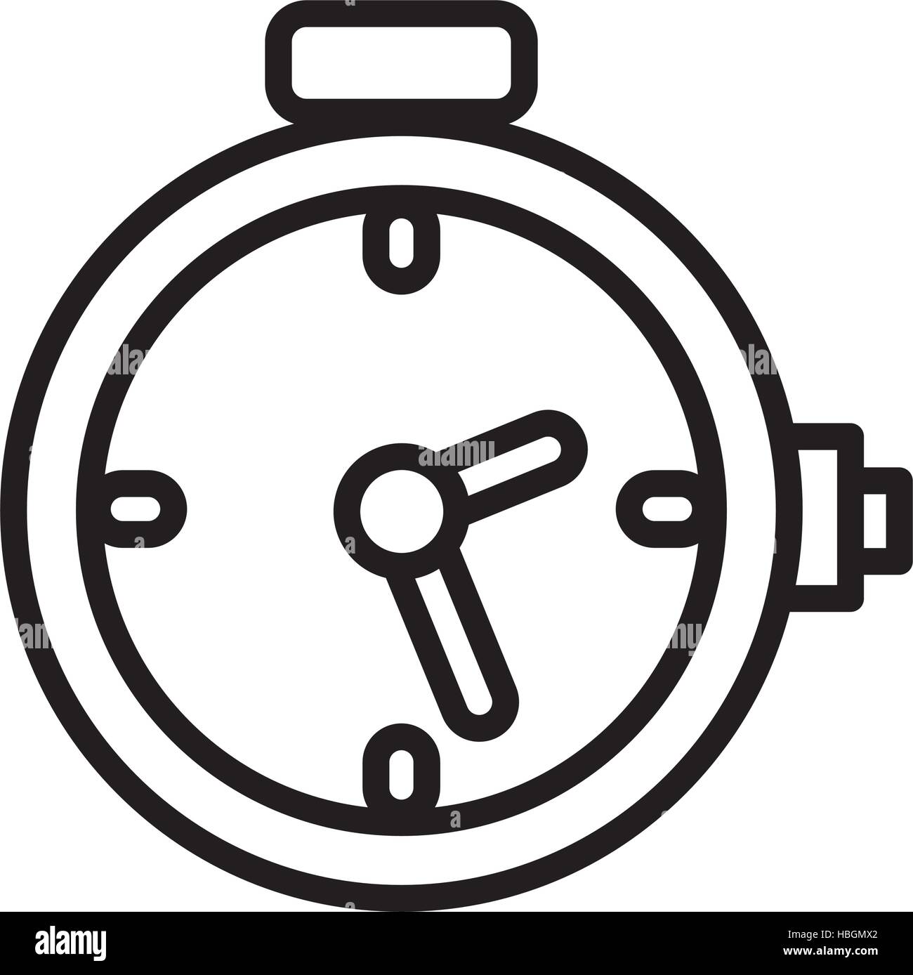 chronometer watch isolated icon vector illustration design Stock Vector ...