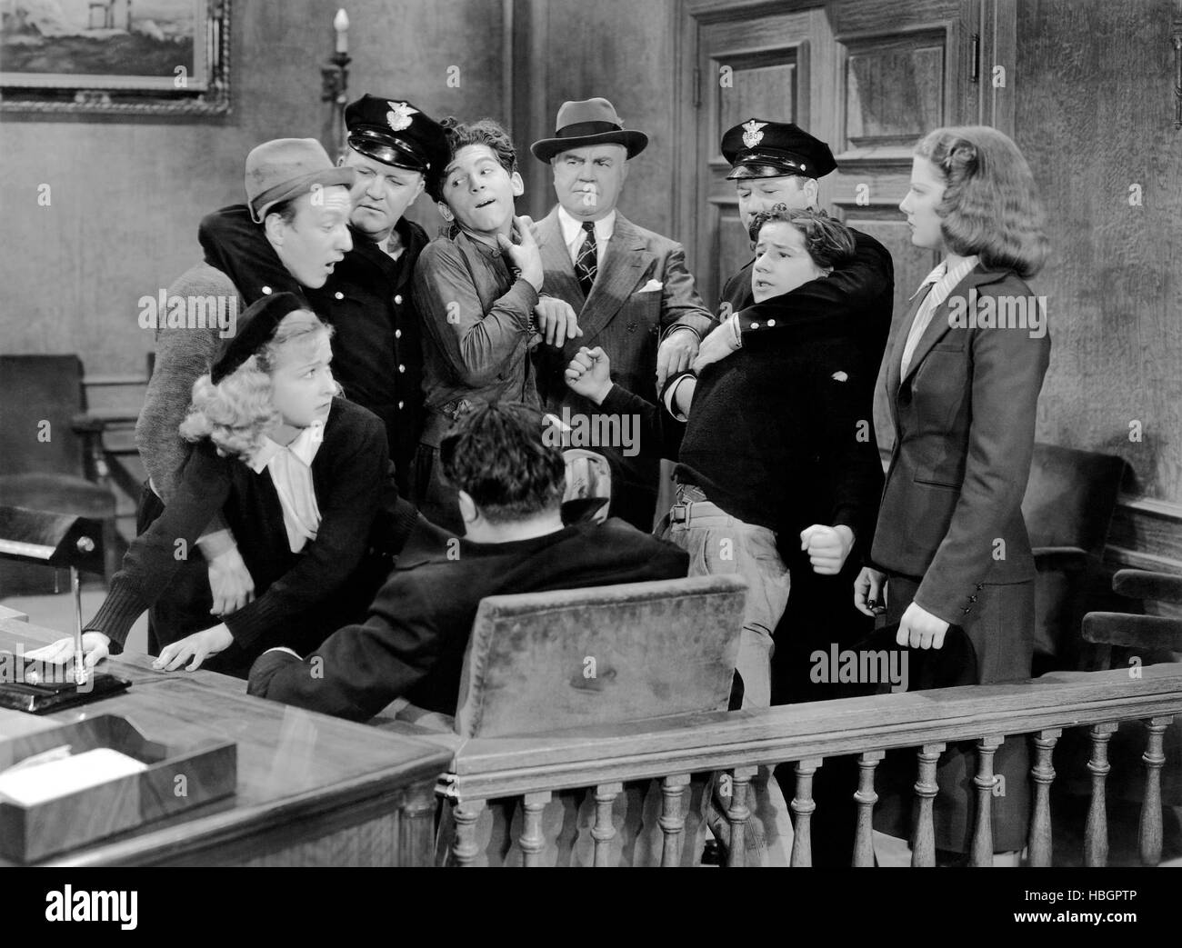 ANGELS WASH THEIR FACES, from left, Bonita Granville, Huntz Hall