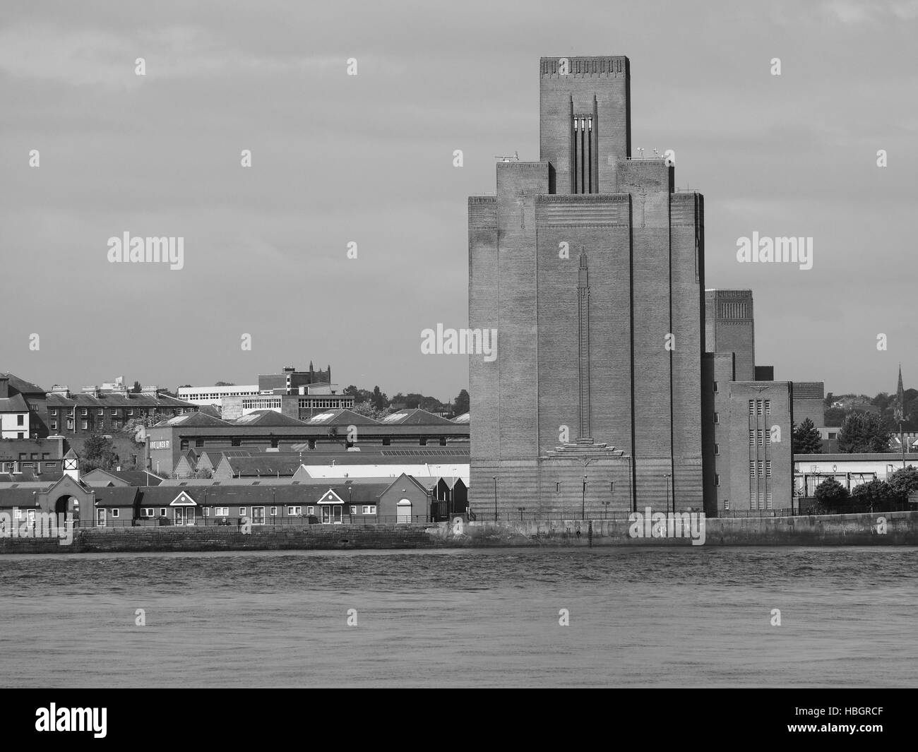 View of Birkenhead in Liverpool Stock Photo Alamy