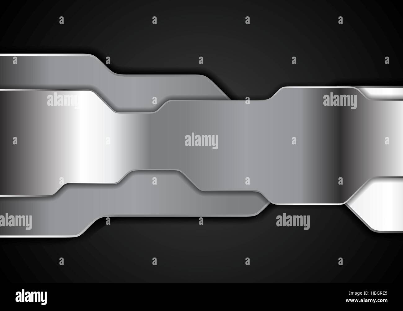 Shiny metallic futuristic tech background Stock Photo