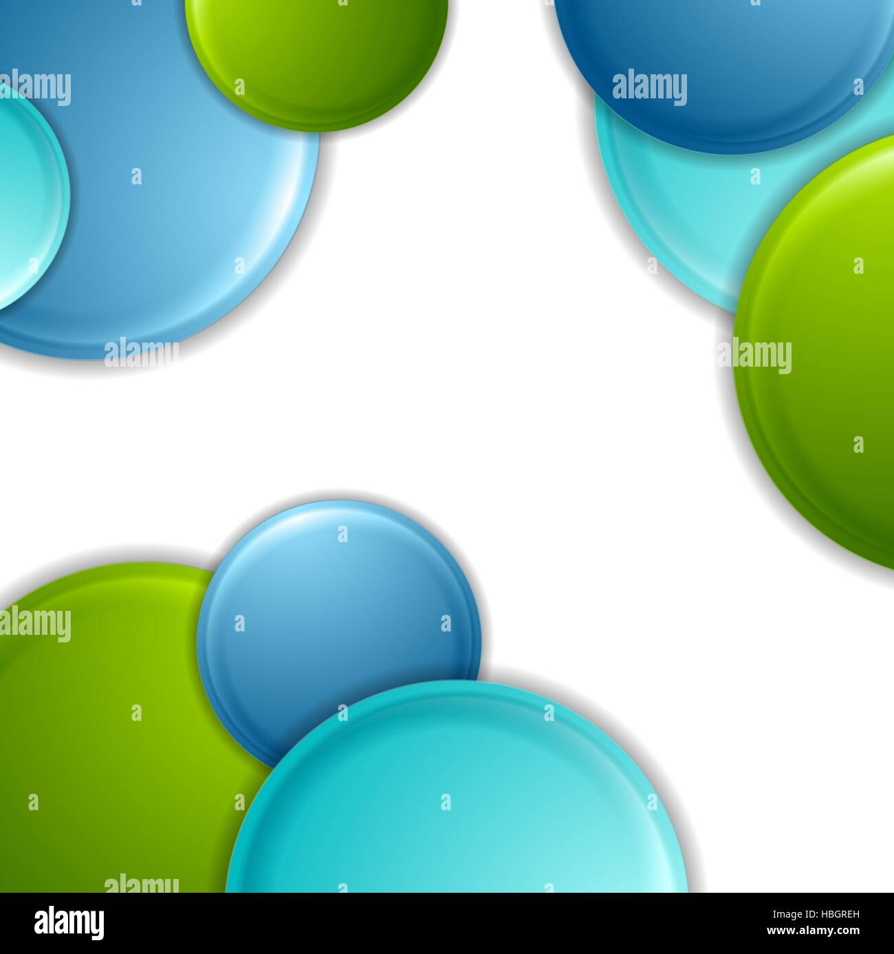 Bright geometric background with circles Stock Photo