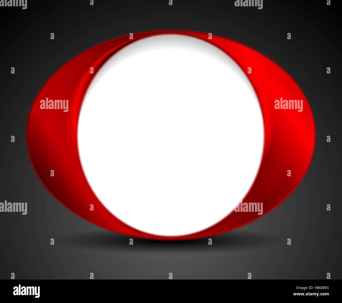 Abstract bright circle O shape logo design Stock Photo