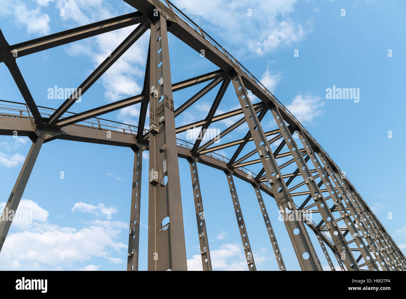 steel bridge arches Stock Photo